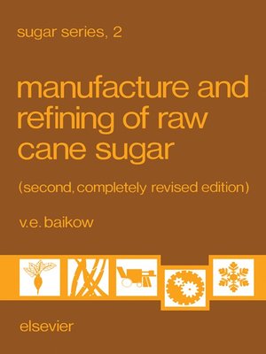 cover image of Manufacture and Refining of Raw Cane Sugar